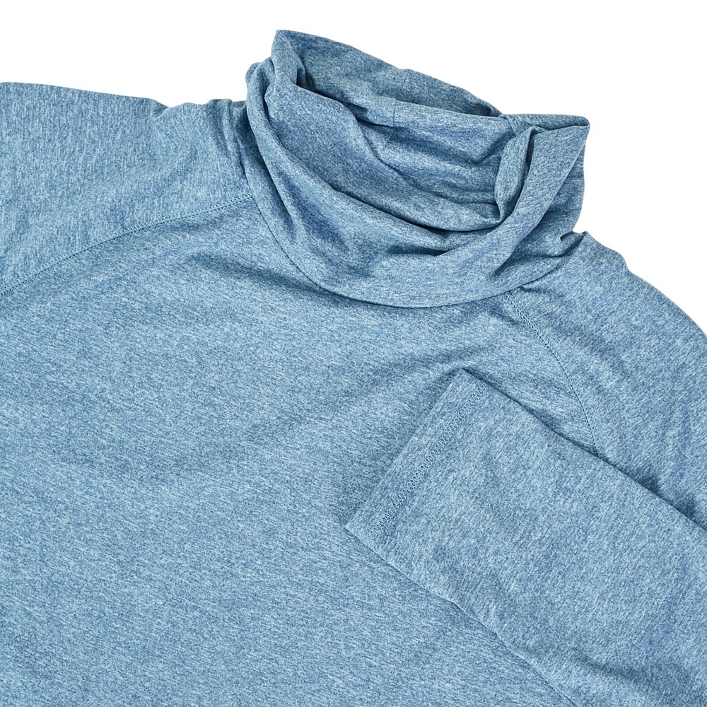 Eddie Bauer Women's Blue, Large‎ Active Funnel Neck Long Sleeve Top Pullover